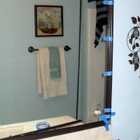 Framing a Bathroom Mirror